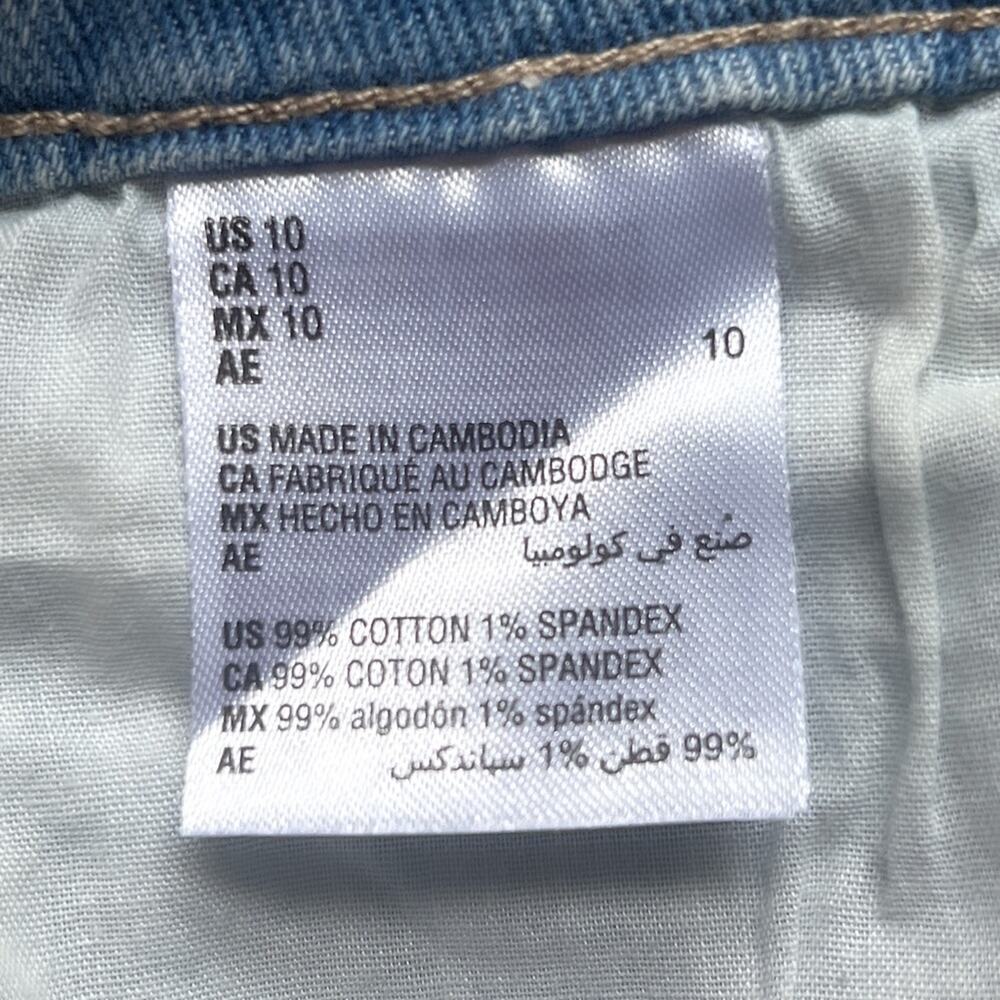 NWT Style & Company Jean Shorts Woman's Size 10 Blue High Rise Slimming - Picture 6 of 7